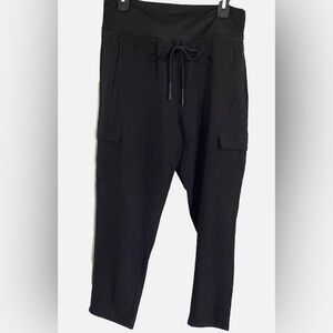 JUMAD Black Cargo Jogger Pants Drawstring Waist Size M Women’s Athleisure